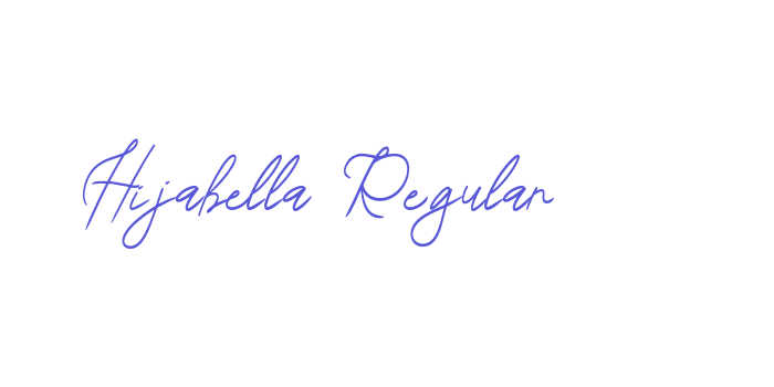 Download Hijabella Regular Font