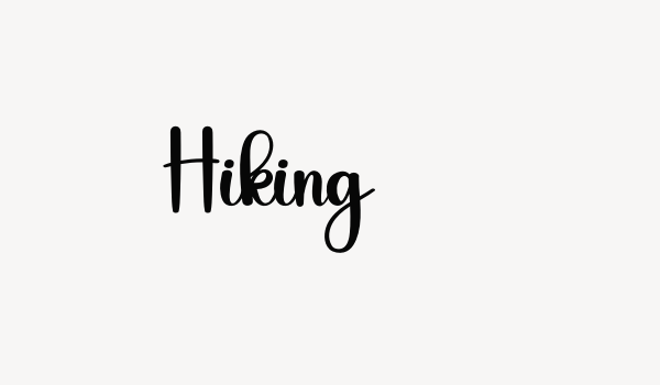 Hiking Font