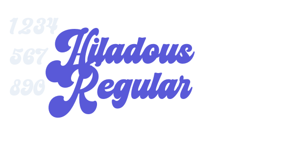 Hiladous Regular font free