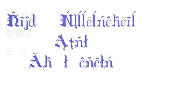 Hilda Sonnenschein Extra Characters font free