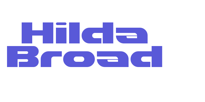 Hilda Broad Font Download