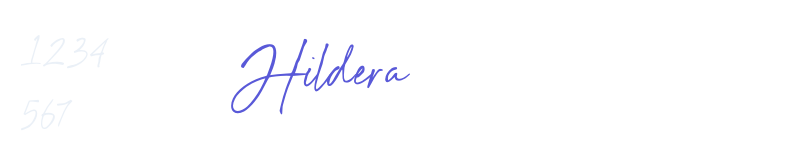 Hildera-related font