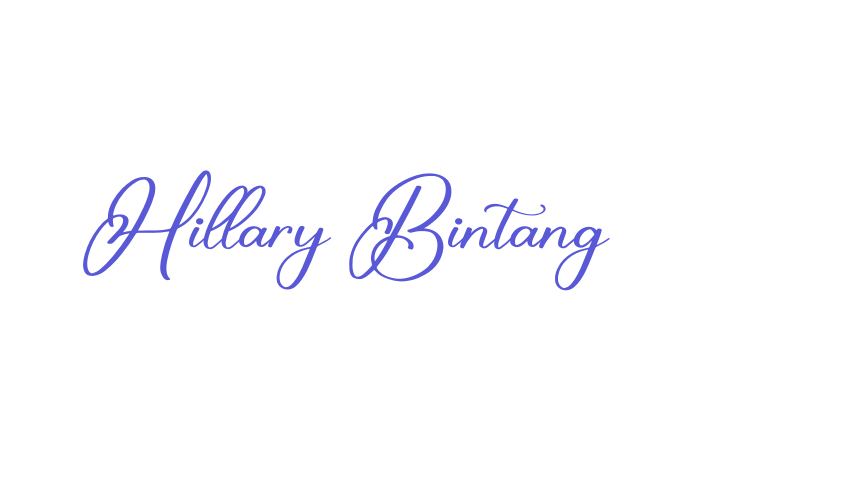 Hillary Bintang Font