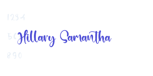 Hillary Samantha-font-download