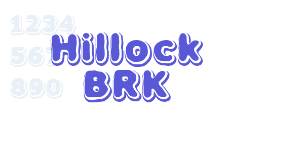 Hillock BRK font