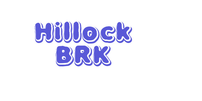 Hillock BRK Font Download