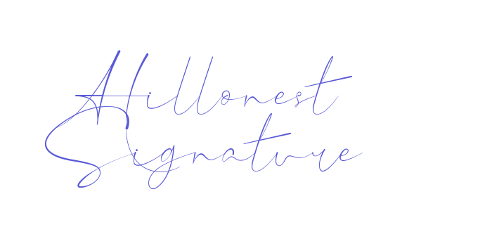 Hillonest Signature Font Download