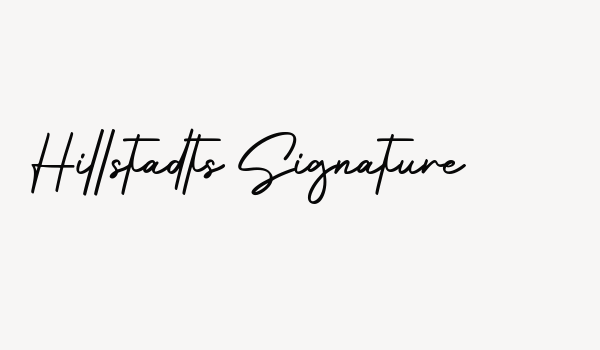 Hillstadts Signature Font