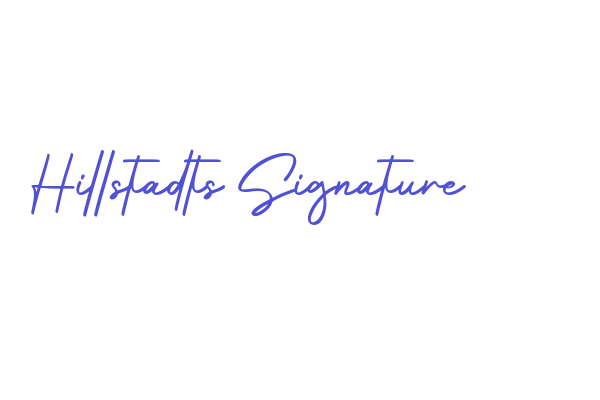 Hillstadts Signature