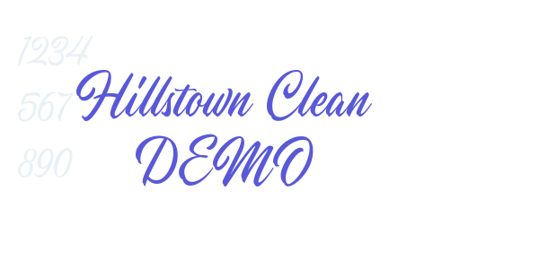 Hillstown Clean DEMO font free