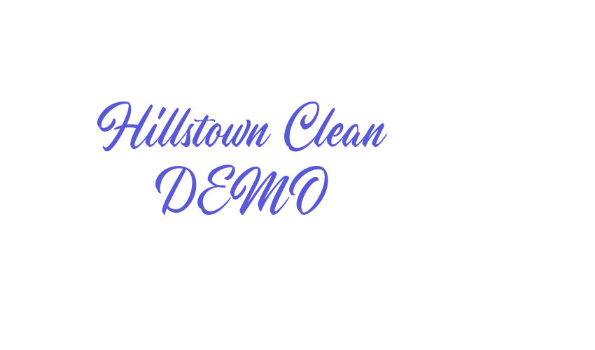 Hillstown Clean DEMO Font