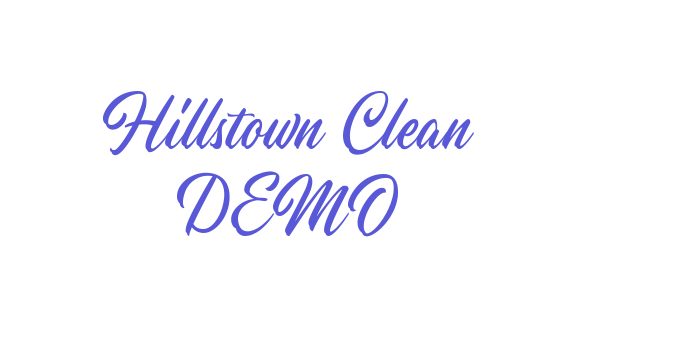 Hillstown Clean DEMO Font Download