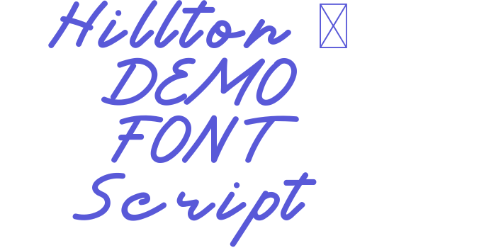 Hillton – DEMO FONT Script Font Download