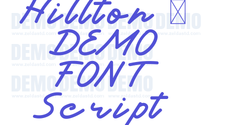 Hillton – DEMO FONT Script-font-download
