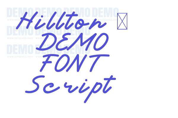Hillton – DEMO FONT Script