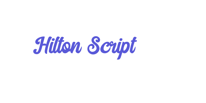 Hilton Script Font