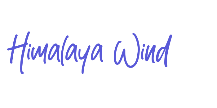 Himalaya Wind Font