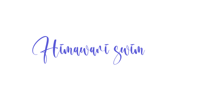 Himawari swim Font Download