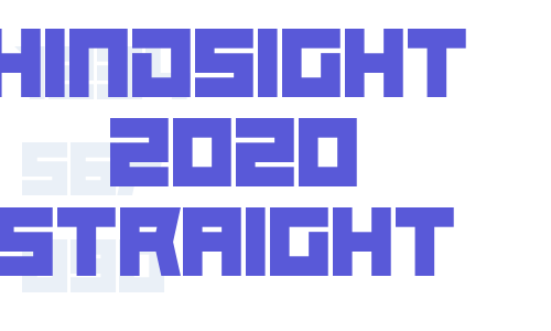 Hindsight 2020 Straight Font Download