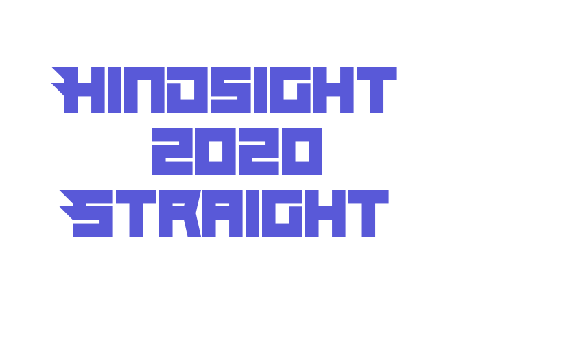 Hindsight 2020 Straight Font Download