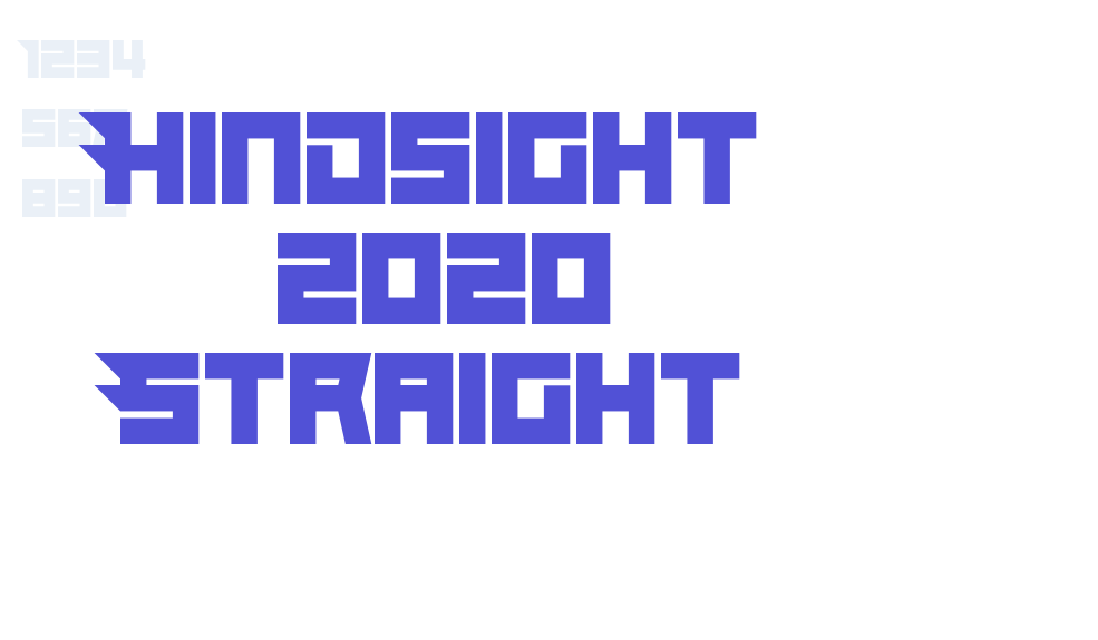 Hindsight 2020 Straight-font-download