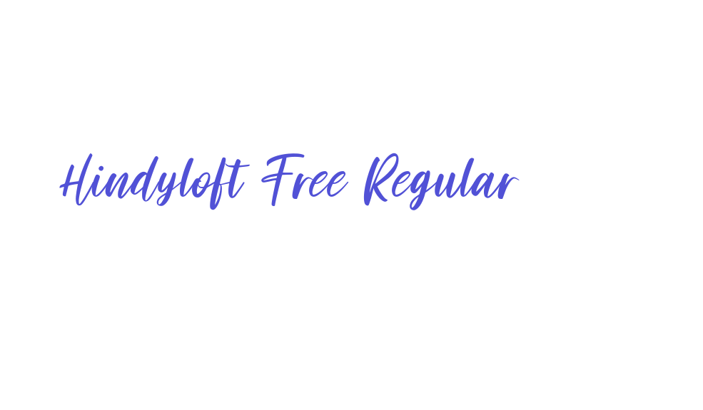 Hindyloft Free Regular-font-download