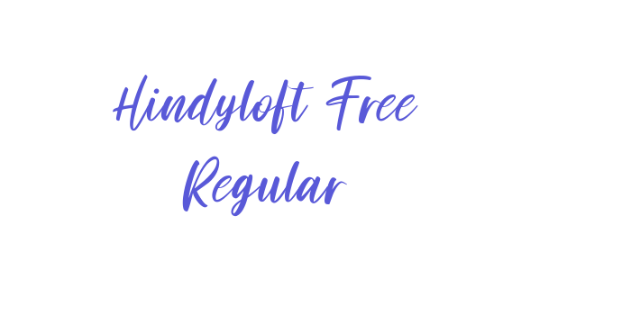 Hindyloft Free Regular Font