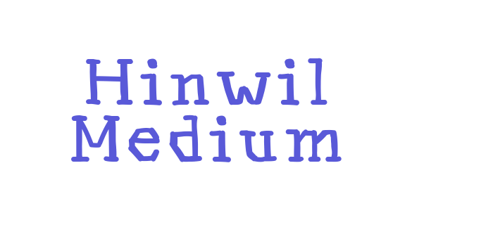 Hinwil Medium Font Download