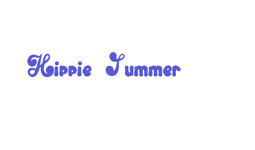 Hippie Summer Font