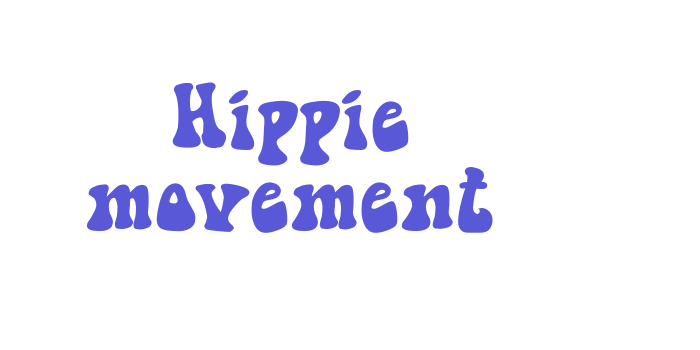 Hippie movement Font Download