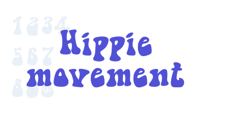 Hippie movement-font-download