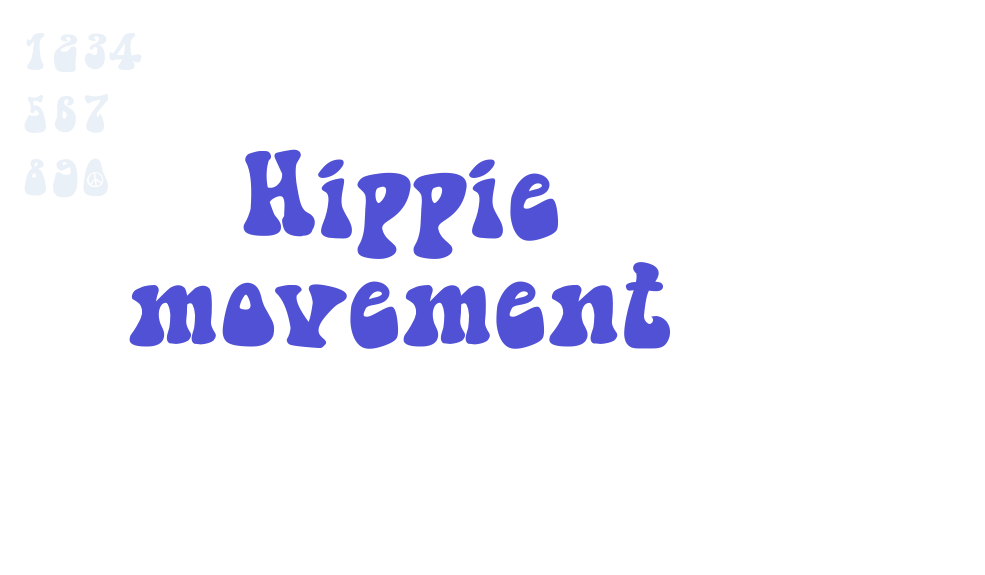 Hippie movement-font-download