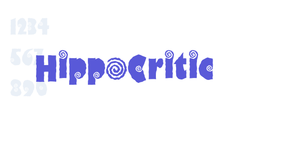 HippoCritic font