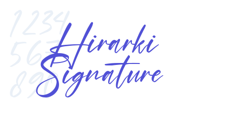 Hirarki Signature-font-download