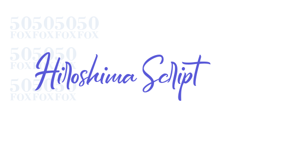 Hiroshima Script font free