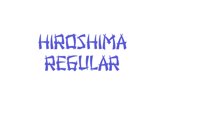 Hiroshima Regular Font Download