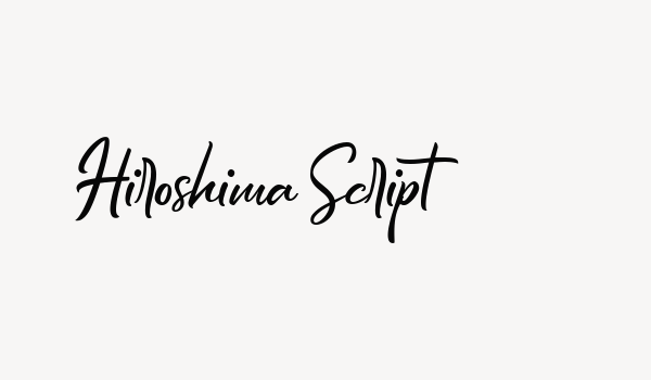 Hiroshima Script Font