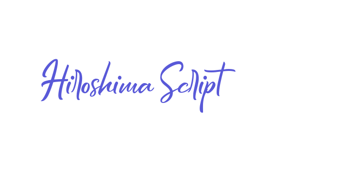 Hiroshima Script Font Download