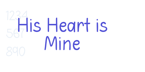 His Heart is Mine-font-download