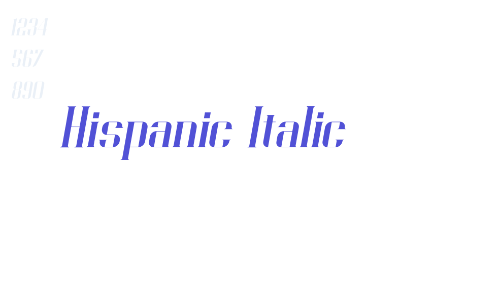 Hispanic Italic-font-download