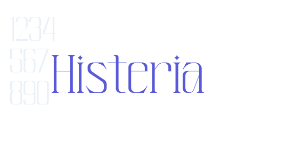 Histeria font