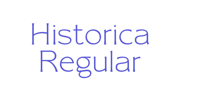 Historica Regular Font