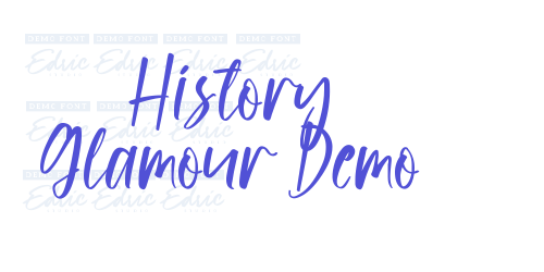 History Glamour Demo-font-download