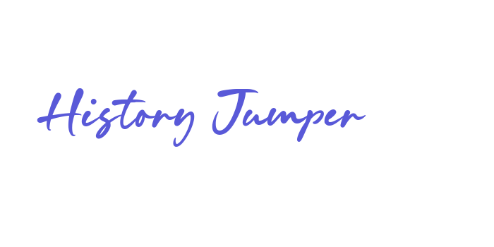 History Jumper Font Download