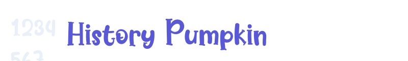 History Pumpkin font