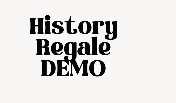 History Regale DEMO Font