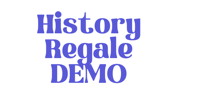 History Regale DEMO Font Download