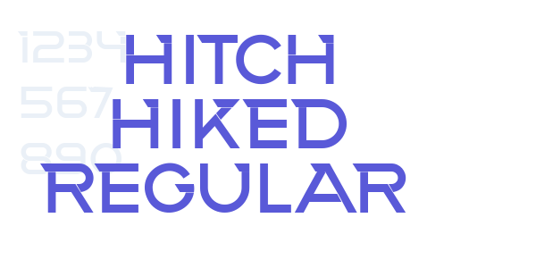 Hitch Hiked Regular font free