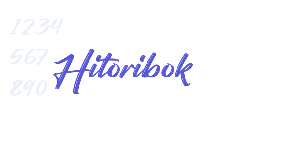 Hitoribok font free