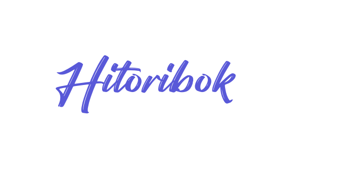 Hitoribok Font